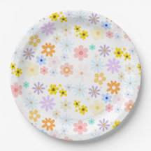 Baby In Bloom Pastel Floral Retro Baby Shower