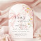 Baby In Bloom Pink Bow Baby Shower Invitation