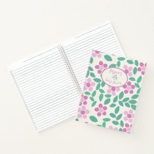 Baby In Bloom Pink Daisies Baby Shower Notebook