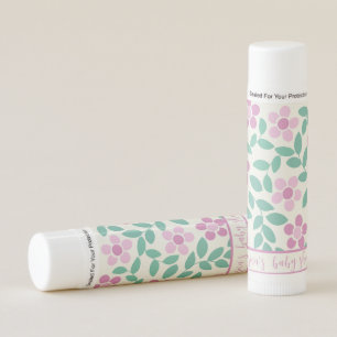 Baby in Bloom Pink Daisy Baby Shower Lip Balm