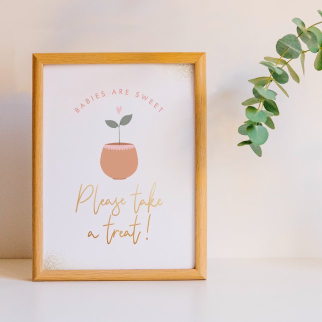 Baby in Bloom - Please Take A Treat Foam Board (Sign Mock-up)
