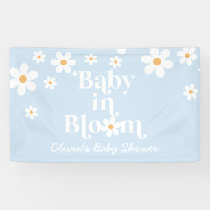 Baby in Bloom! Retro Daisy boho baby shower Banner