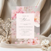 Baby in Bloom Sakura blush pink girl baby shower