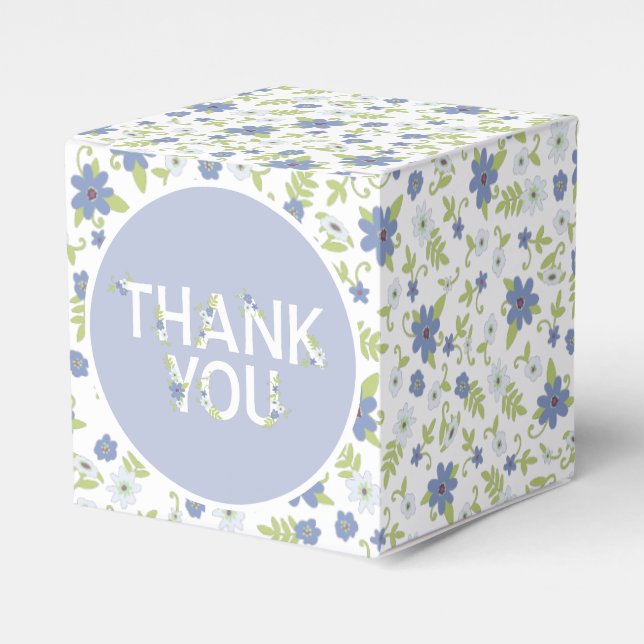 Baby in Bloom Shower Favor Boxes (Front Side)