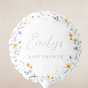 Baby in Bloom Spring Summer Floral Baby Shower Balloon