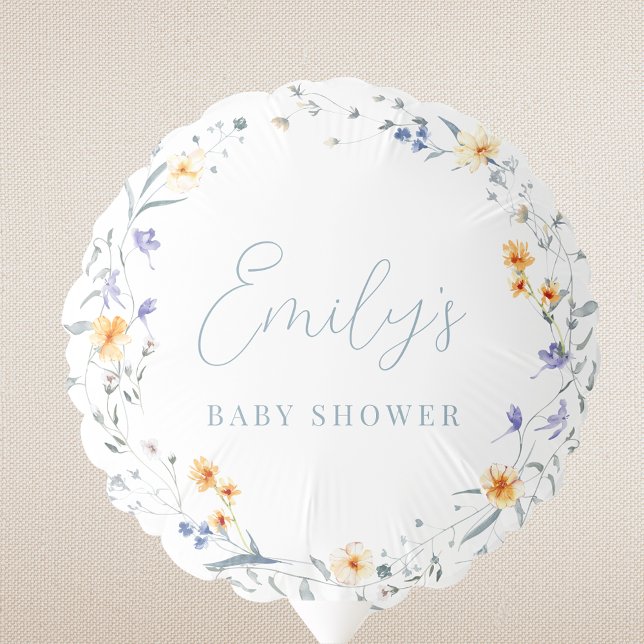 Baby in Bloom Spring Summer Floral Baby Shower Balloon (Creator Uploaded)