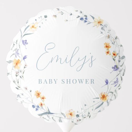 Baby in Bloom Spring Summer Floral Baby Shower Balloon
