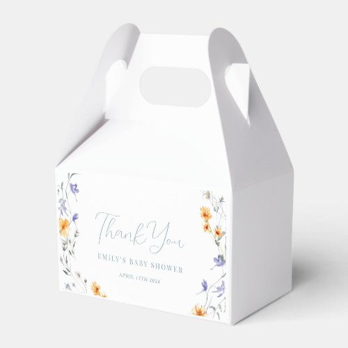 Baby in Bloom Spring Summer Floral Baby Shower Favor Boxes