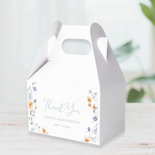 Baby in Bloom Spring Summer Floral Baby Shower Favor Boxes