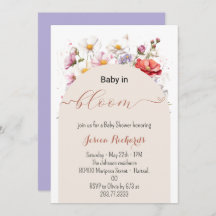 Baby in Bloom Spring Summer Floral Baby shower