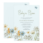 Baby in bloom spring wildflower baby shower