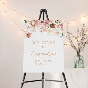 Baby in Bloom Spring Wildflower Welcome Sign