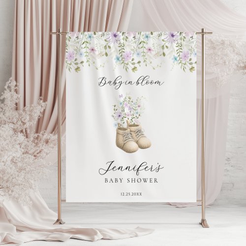 Baby in Bloom Summer Baby Shower Backdrop