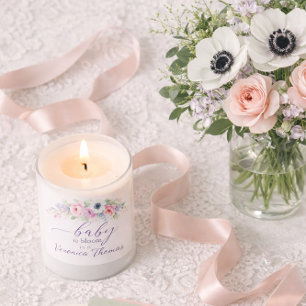 Baby in Bloom Sweet Floral Baby Shower Scented Candle