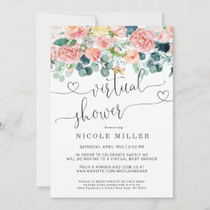 Baby in Bloom   Virtual Baby Shower Invitation