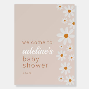 Baby in Bloom Welcome Sign