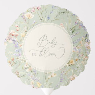 Baby in Bloom Wildflower Baby Shower  Balloon