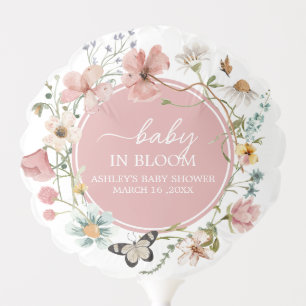 Baby in Bloom Wildflower Baby Shower Balloon