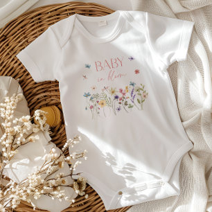 Baby in Bloom Wildflower Baby Shower  Bodysuit