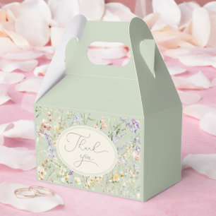 Baby in Bloom Wildflower Baby Shower  Favor Boxes