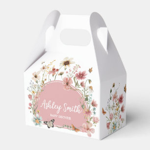 Baby in Bloom Wildflower Baby Shower Favor Boxes