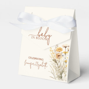 Baby in Bloom Wildflower Baby Shower Favor Boxes