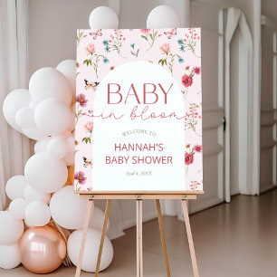 Baby in Bloom Wildflower Baby Shower Foam Board