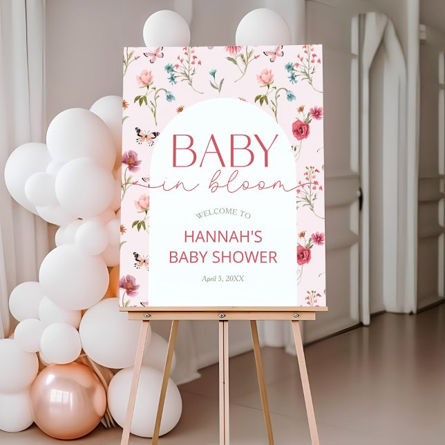 Baby in Bloom Wildflower Baby Shower Foam Board (Creator Uploaded)