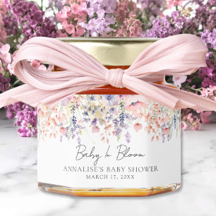 Baby In Bloom Wildflower Baby Shower Honey Jar Favors