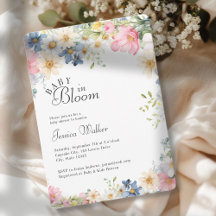 BABY IN BLOOM! Wildflower, Baby Shower