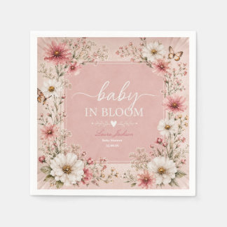 Baby in Bloom Wildflower Baby Shower Napkins
