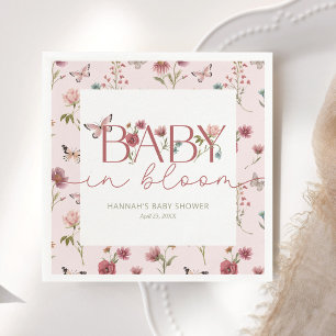 Baby in Bloom Wildflower Baby Shower Napkins