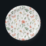 Baby in Bloom Wildflower baby shower Paper Plates<br><div class="desc">Baby in Bloom! Watercolor Wildflower baby shower plate.</div>