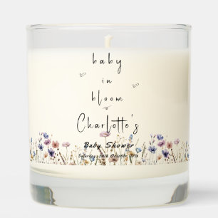 Baby In Bloom Wildflower Baby Shower Scented Candle