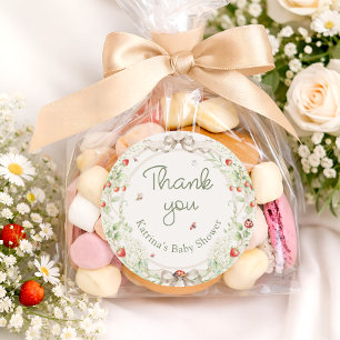 Baby in Bloom Wildflower Baby Shower Thank You Classic Round Sticker