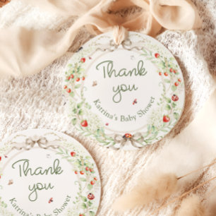 Baby in Bloom Wildflower Baby Shower Thank You Favor Tags