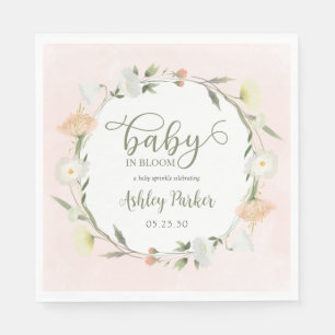 Baby In Bloom Wildflower Baby Sprinkle Napkins