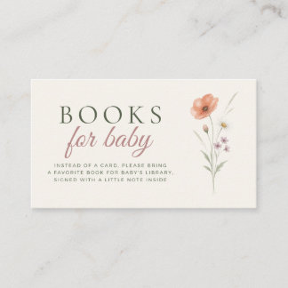 Baby in Bloom Wildflower Books for Baby Card