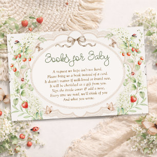Baby in Bloom Wildflower Bug Baby Shower Enclosure Card