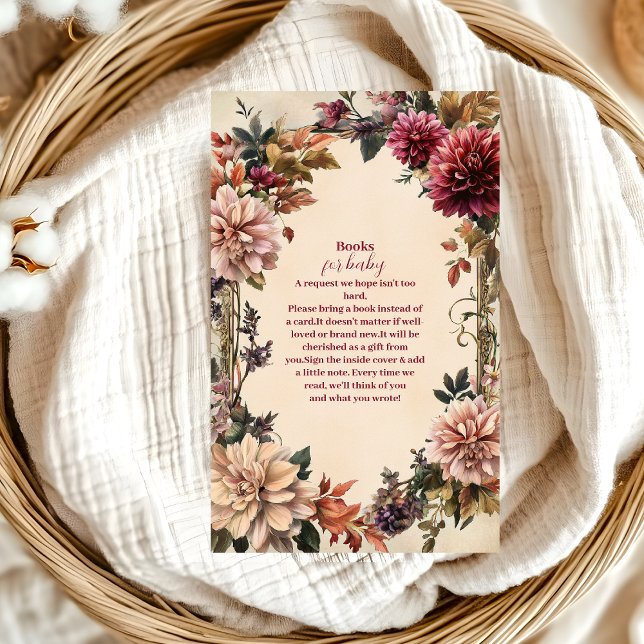 Baby in Bloom Wildflower  Garden Baby Shower Enclosure Card (Creator Uploaded)