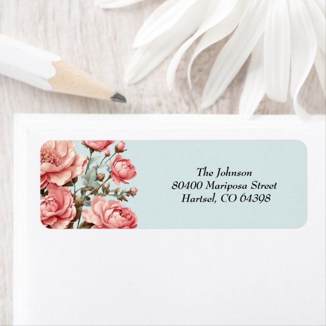 Baby in Bloom WildFlower  Lilac Baby Shower Label (Insitu)