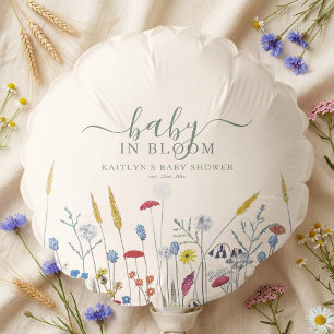 Baby in Bloom Wildflower Meadow Baby Shower Balloon
