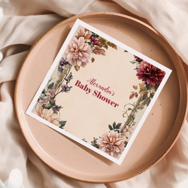 Baby in Bloom Wildflower  Napkins (Creator Uploaded)
