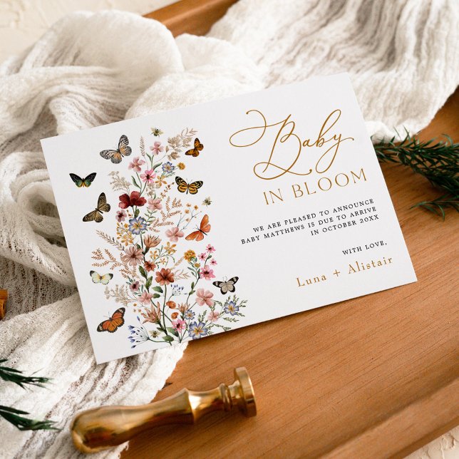 Baby in Bloom Wildflower Pregnancy Announcement (Creator Uploaded)