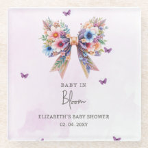 Baby in Bloom Wildflowers Bow Girl Baby Shower