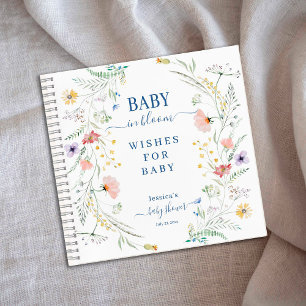Baby in Bloom Wishes for Baby Spiral Notebook