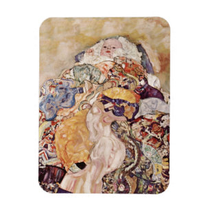 Baby in Brightly Colored Quilt Magnet