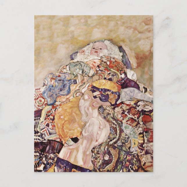 Baby in Brightly Colored Quilt Postcard (Front)