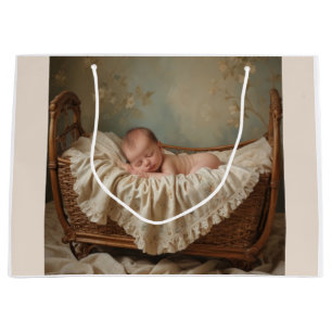 Baby in Cradle Large Gift Bag