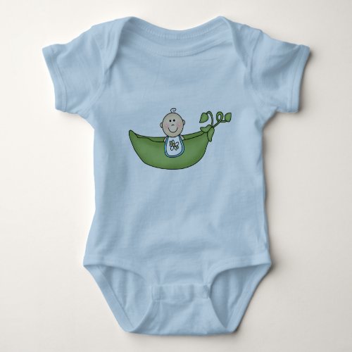 Baby in Pea Pod Blue Baby Bodysuit